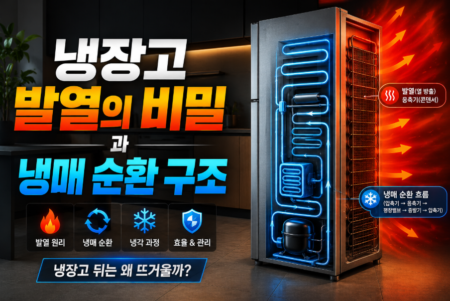 냉장고 후면에서의 발열의 원인과 냉매 순환 구조의 이해 썸네일