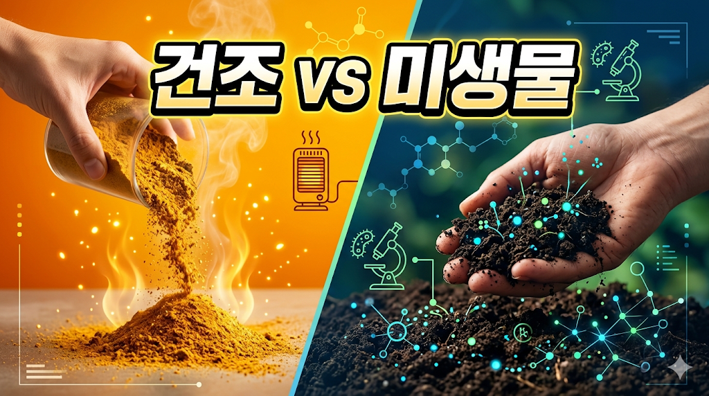 음식물 처리기(건조형 vs 미생물형)의 수분 제거 및 미생물 분해 기전 분석 썸네일
