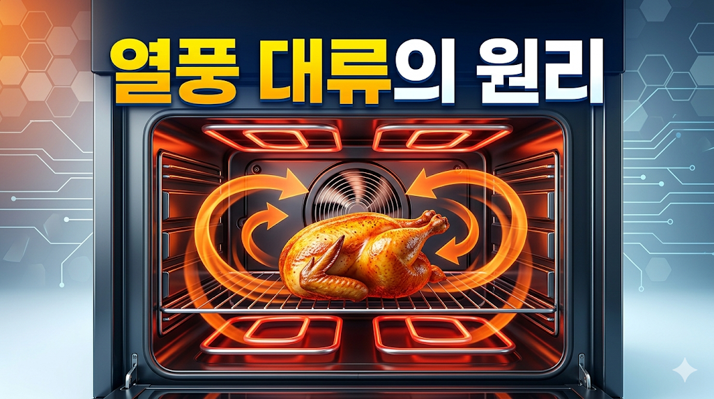오븐의 상하부 열선과 팬이 만드는 열풍 대류(Convection)의 물리적 원리 썸네일