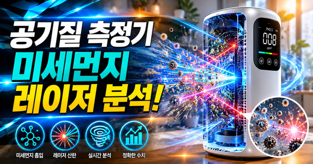 공기질 측정기 원리, 레이저 산란과 알고리즘이 만드는 미세먼지 계산법 썸네일