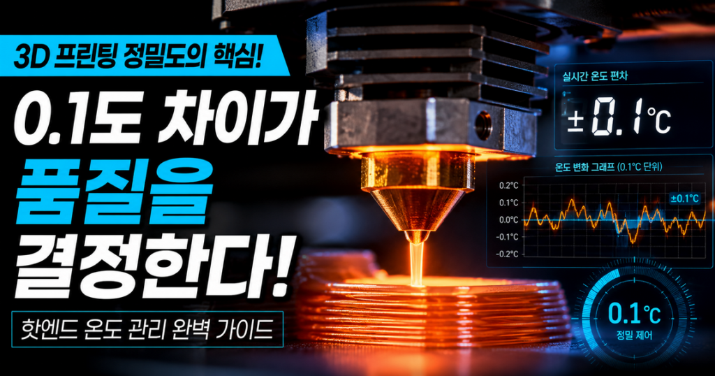 3D 프린터 FDM 원리, 노즐 온도 0.1도 제어에 숨겨진 압출 과학의 비밀 썸네일