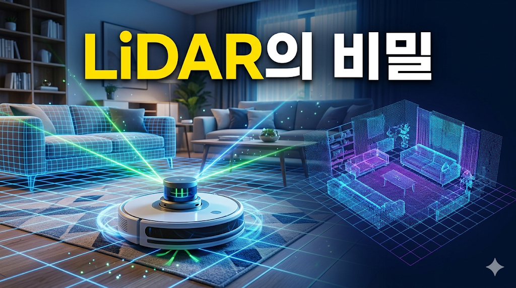 로봇청소기 LiDAR 센서 원리: 자율주행의 핵심 '눈'이 작동하는 방식 썸네일