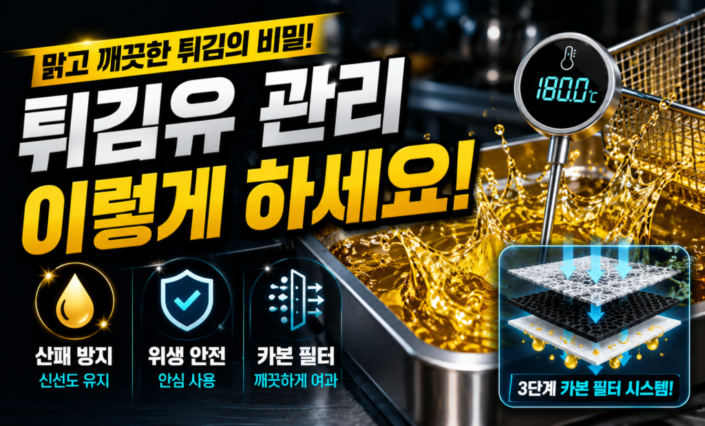 튀김기 기름 산패 늦추는 온도 정밀 제어와 탄소 필터의 역할 썸네일
